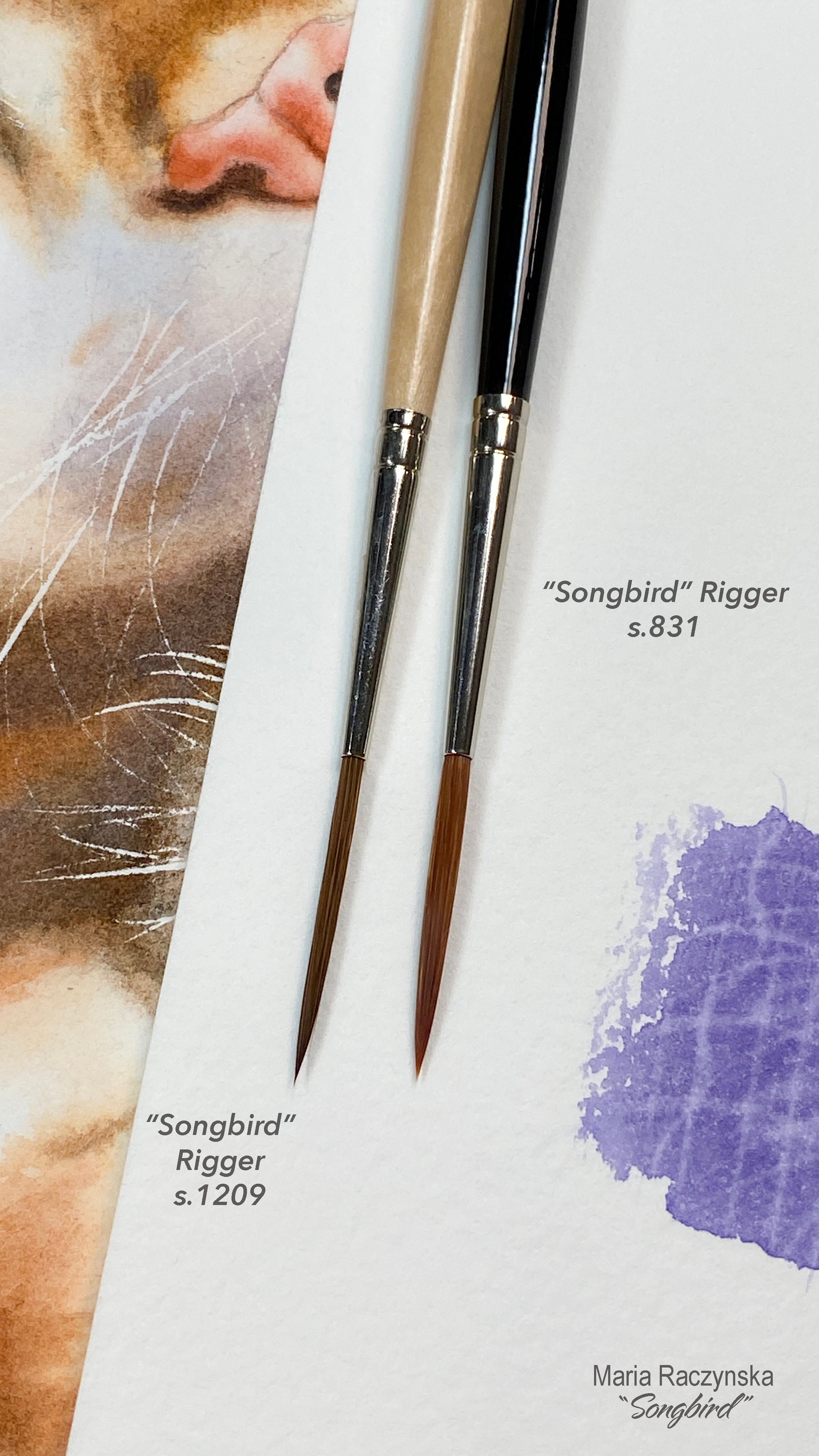 Painting Fine Lines Using a Rigger Brush